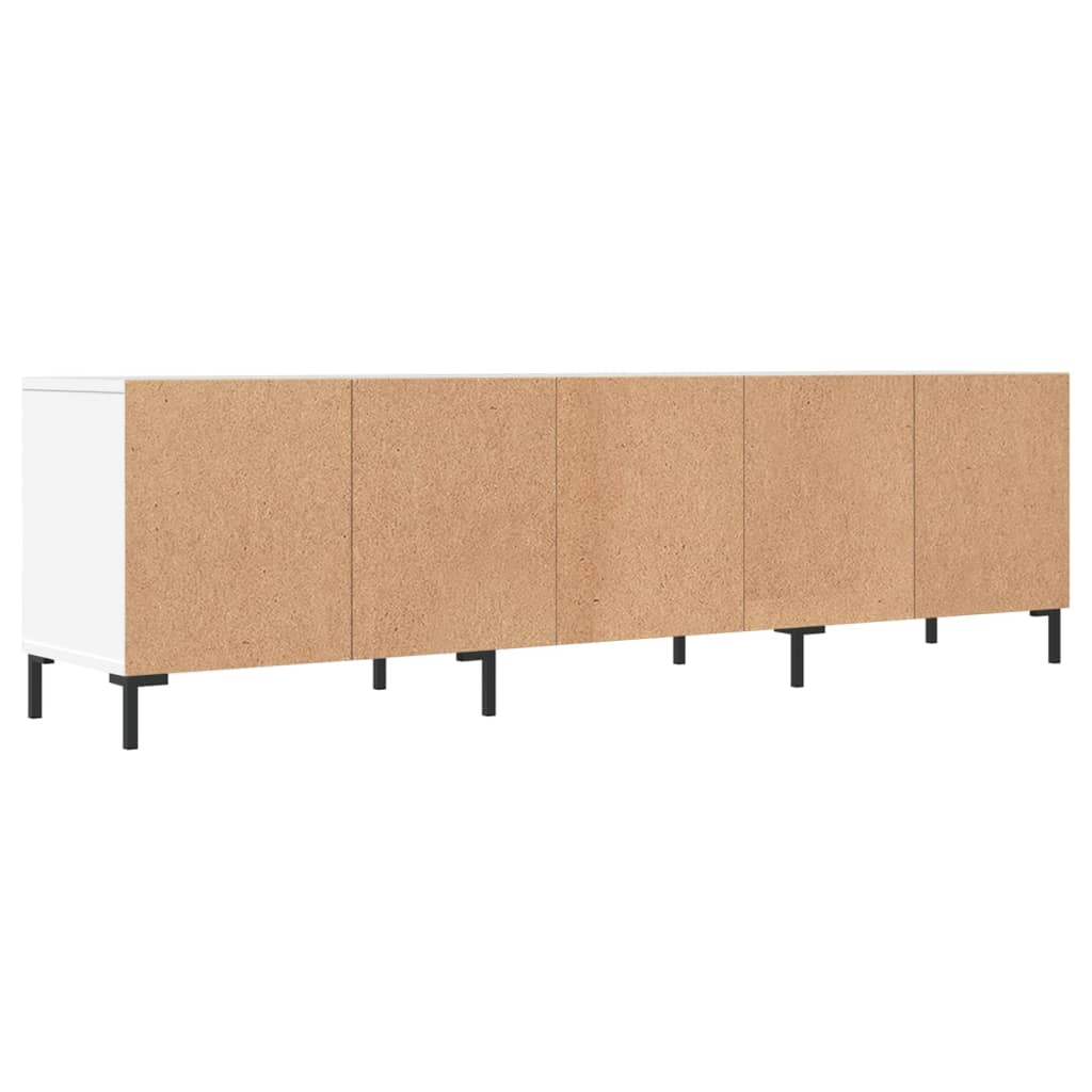 Vidaxl TV Cabinet, White, 150X30X44.5 Cm, Wood-Based Material
