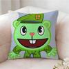 Happy Tree F-Friends N-Nutty Pillow Case Pillowcase, Double-Sided Printed, Sofa Cushion, Bedroom Headboard Pillow