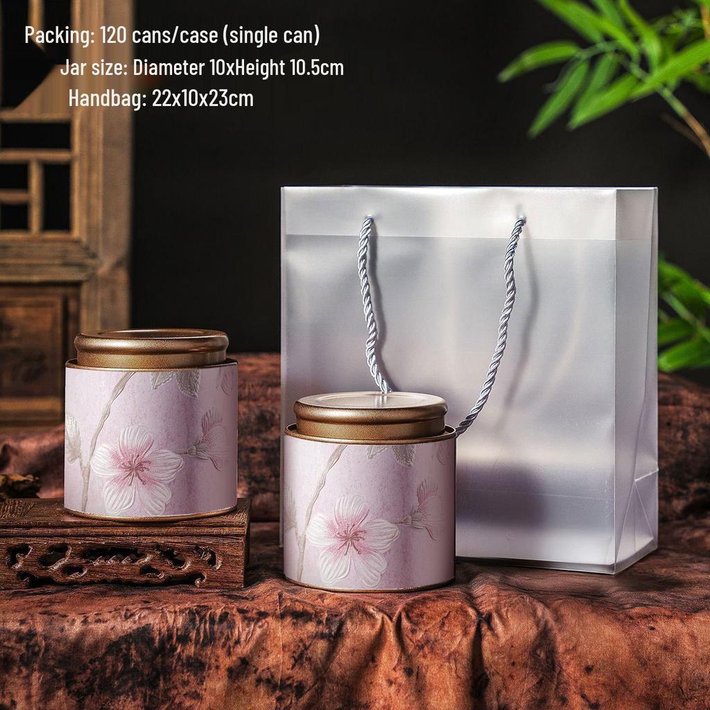 Exquisite High-End Tea Storage Box for Flower, Black, Green, and White Teas - Sealed Jar with Premium Gift Packaging