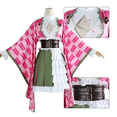 Demon Slayer Mitsuri Kanroji Cosplay Costume, AnimeCharacter Outfit