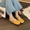 Papuci de casă Baotou pentru femei, de exterior, noi de primăvară și vară, leneși, cu un singur pedal, versatili, jumătate papuci