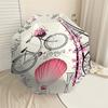 1PC Paris Bicycle Umbrella-8-Rib Reinforced, Automatic Open, Lightweight & Durable, Cute Fashion Accessory for Outdoor-A1280
