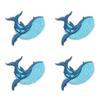 10pcs Luxury Cruise Ship Embroidery Patch Sea Trip Blue Whale Iron On Patches For Clothes Jackets Backpack Sew Stickers Badge 