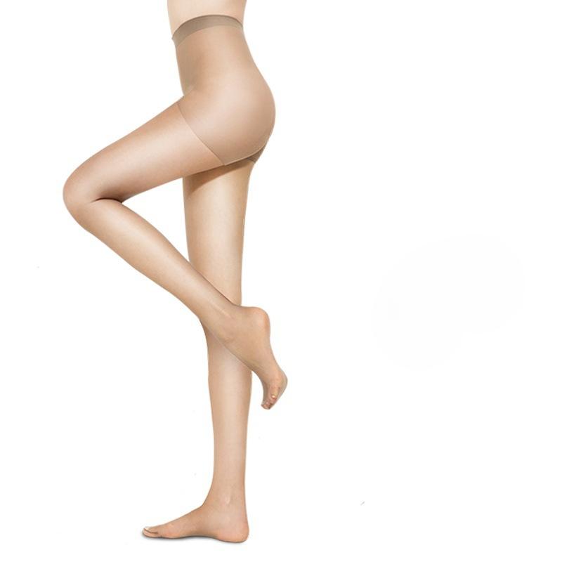 5 párů sexy punčochové kalhoty větší velikosti, dámské lesklé lesklé punčochové kalhoty s vysokým pasem