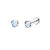 18K Gold Plated Hypoallergenic Flat Back Earrings for Women Girl Cute Toddler Kids Teen Girls Earring Set-Surgical Steel Earring