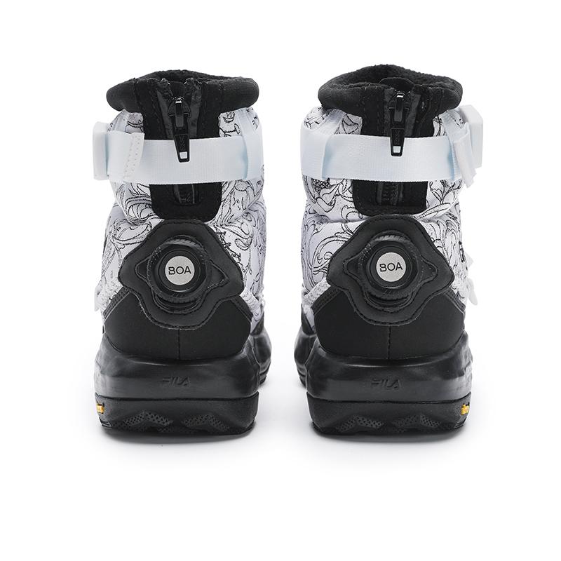 Fila James Jean X Boa Explorer 2 Durable Fashion Short Outdoor Boots Women Boots White Black A12W441207FWT