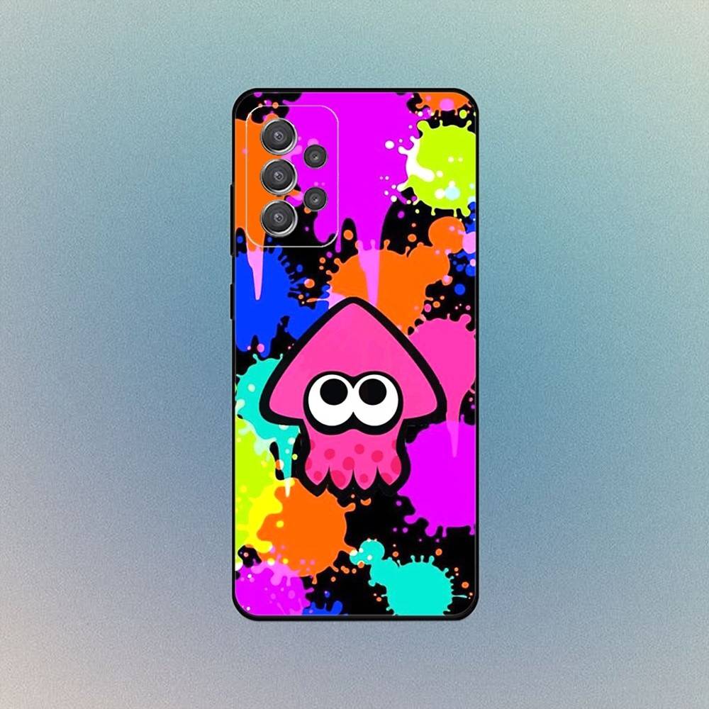 Spiel S-Splatoon 3 Handyhülle Für Samsung S25,S24,S21,S22,S23,S30,Ultra,S20,Plus,Fe,Lite,Note,10,9,5G Schwarze Hülle