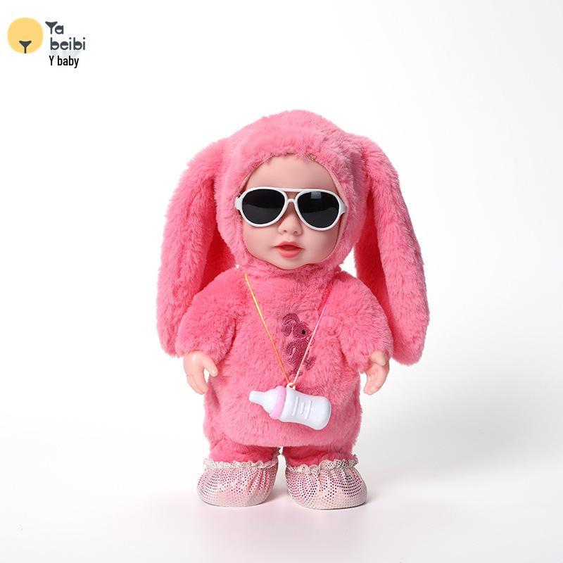 Children's Talking Milk Bottle Plush Toy - Walking & Echoing Doll for Early Education and Play