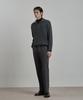WORK ON BODY OFF Ruga Semi-Overfit Half Zip-Up Knit [Charcoal]