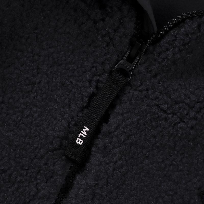 New MLB Velvet Jackets Unisex Black 3AJPF3416-50CGS