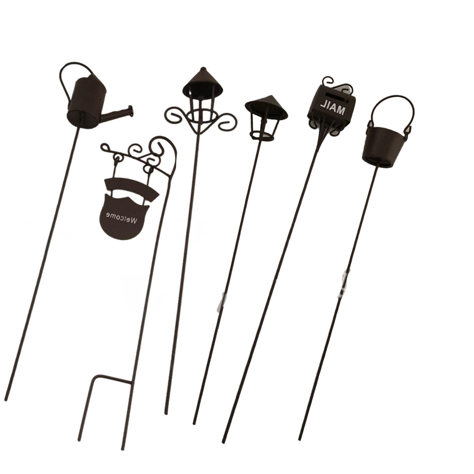 

Hyack Garden Picks, Flower Picks, Gardening Accessories, Decorative Garden Supplies, Iron, Brown (Parallel Import)