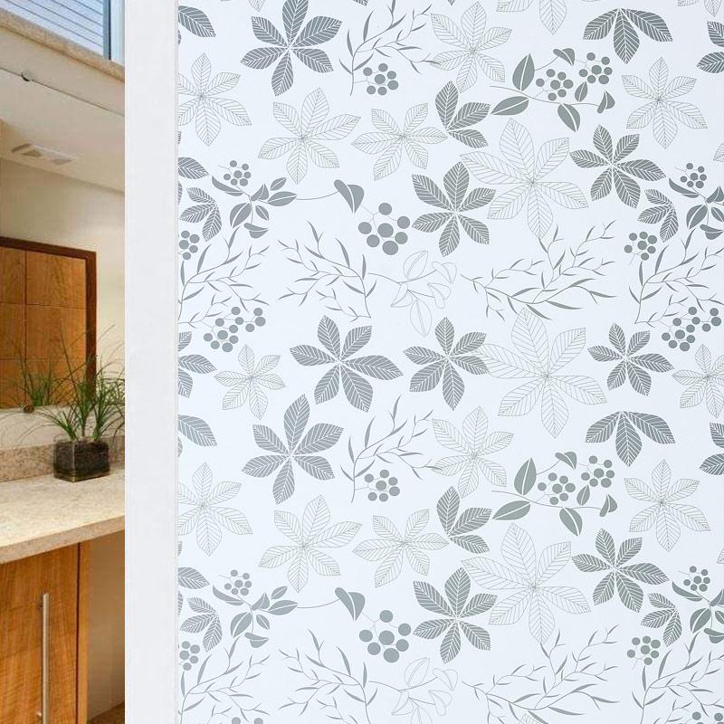 Window Privacy Film Glass WindowFilm Removable Vinyl Door Window CoveringsUV Blocking Sticker for Home Deco