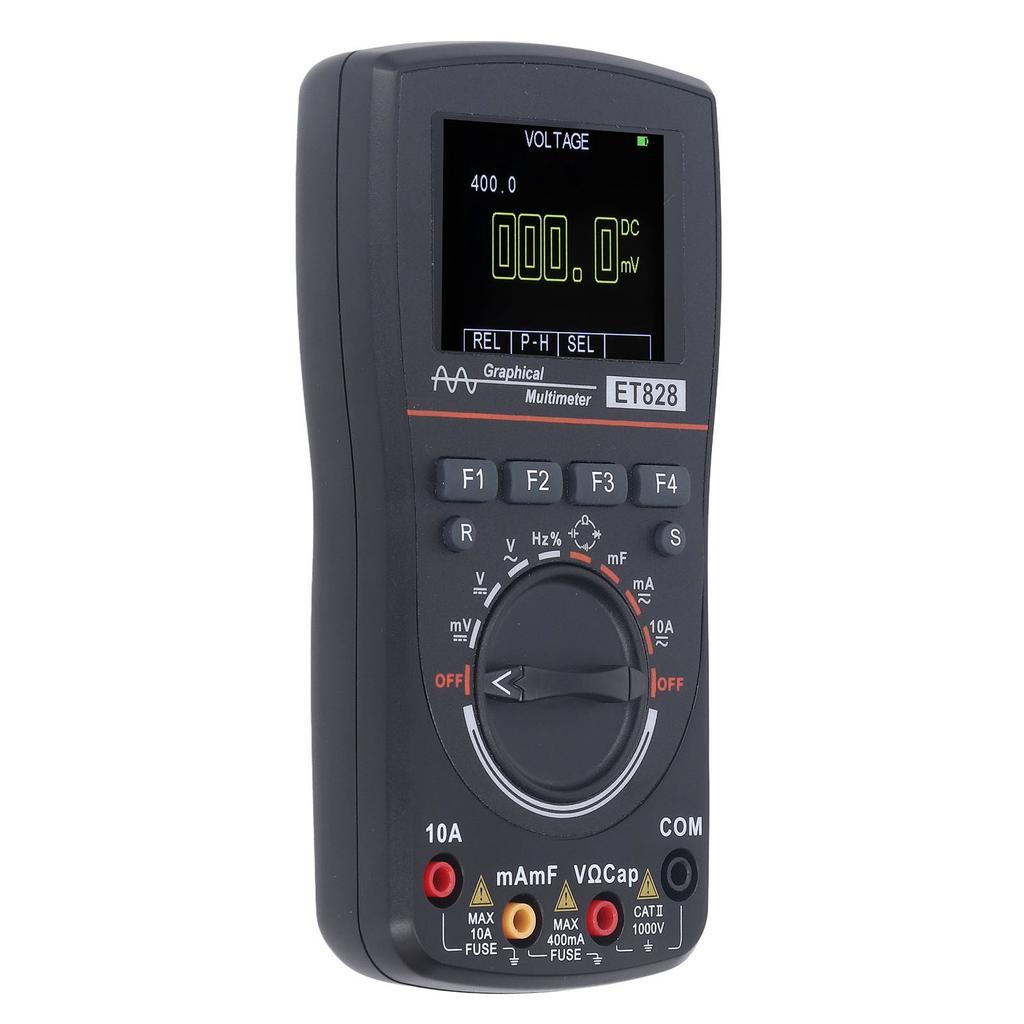 2 in 1 Oscilloscope Multimeter 1MHz 2.5Msps Sampling DC AC Current Voltage Diode Test Multimeter