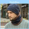 Basic Beanie Winter Warm Knitted Hat And Scarf Two Piece Set For Casual And Sports Use