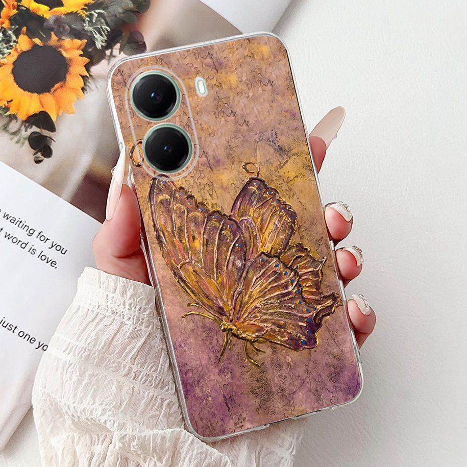 For Xiaomi Poco X7 Pro 5G Case Fashion Flower Queen Pattern Soft Silicone Clear Phone Cover For Xiaomi Poco X7 PocoX7 Pro Fundas