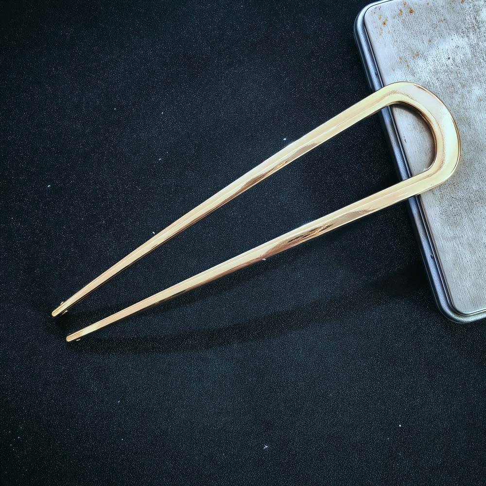 Simple U Shape Hairpins for Women Girls Hair Sticks Bride Hair Styling Accessories Sliver Gold Color Metal Barrettes Bun