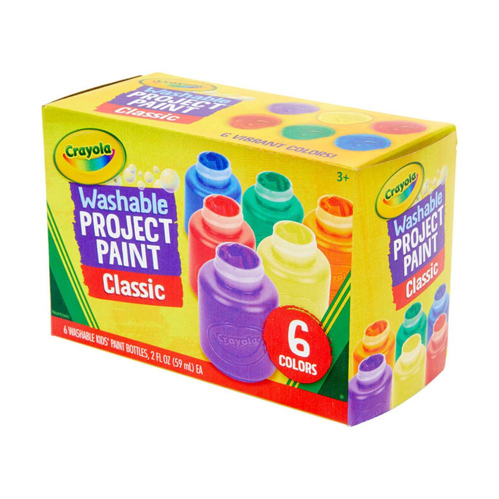 Schul-Posterfarben waschbar für Kinder Project Paint Crayola 6 Farben