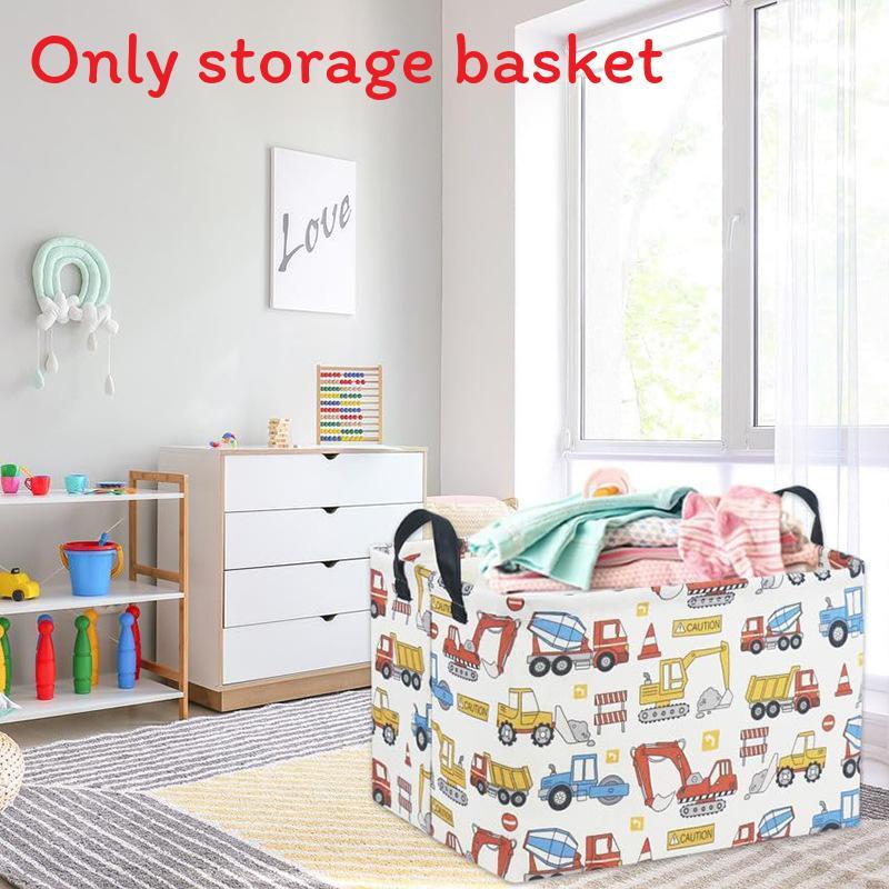 Childrens Cartoon Storage Bin With Polyester Material For Bedroom Playroom Organization