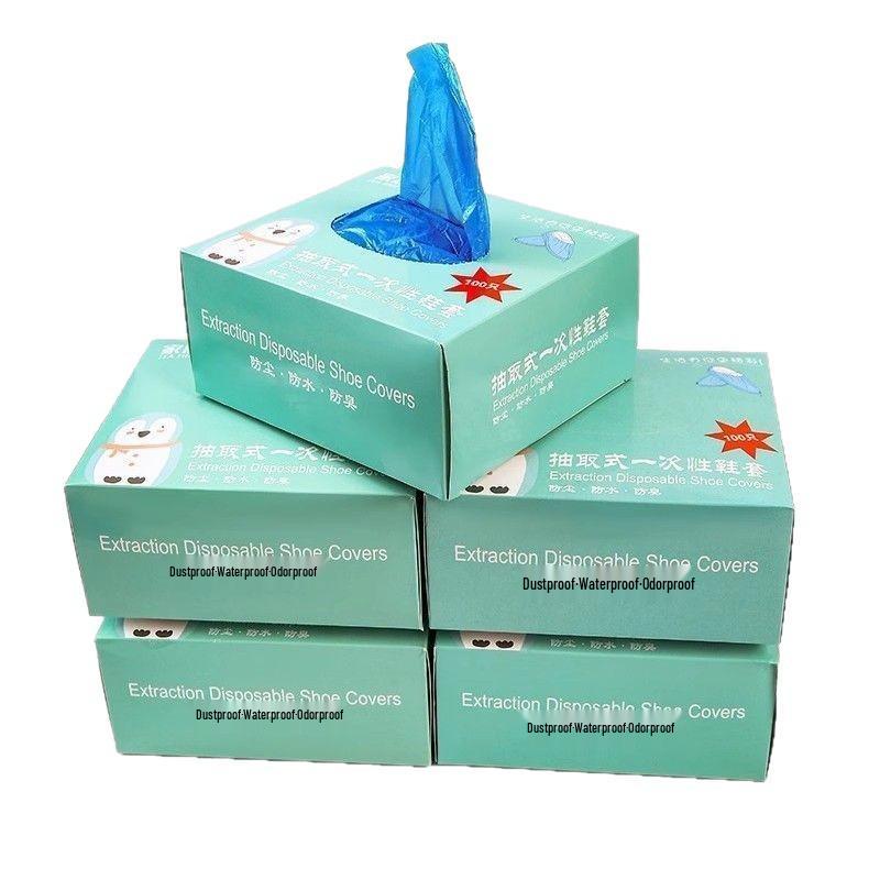 Reusable Waterproof Non-Slip Shoe Covers for Indoor Use - Thick, Wear-Resistant Overshoes for Machine Rooms and Students