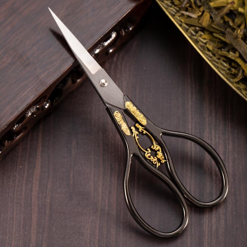 1PC Vintage-Inspired 4.3" Stainless Steel Scissors - Sharp Embroidery for Crafts Art Projects & Diy Fabric Cutting Scissors