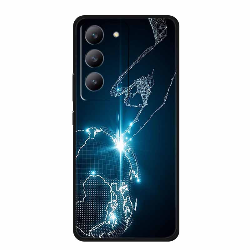 For Redmi 15 Phone Case Fashion Pictures Black Silicone TPU Soft Back Cover Case For Xiaomi Redmi 15 4G 5G Case Redmi15 Bag 6.9"
