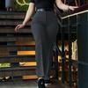 Ku Jing European & American High-Waisted Women's Slimming Straight-Leg Pants 2025