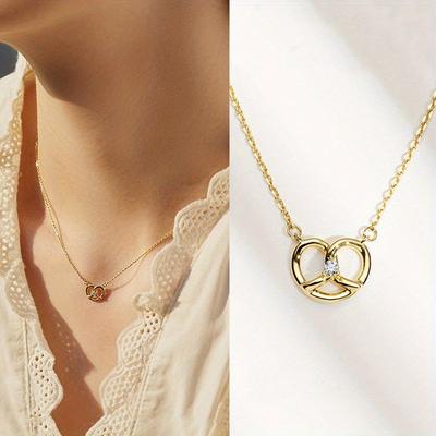 1pc Exquisite and Fashionable Necklace, Paired with Heart-shaped Micro-synthetic Zircon Jewelry, Presents A Simple and Everyday Wearing Style