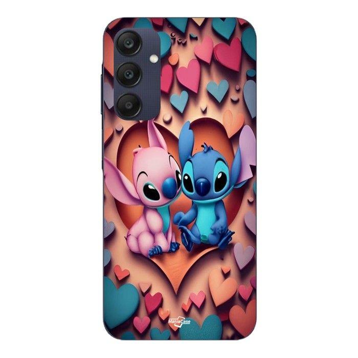 Coque Pour Samsung galaxy A25 Stitch Angel coeur coloré Maniacase