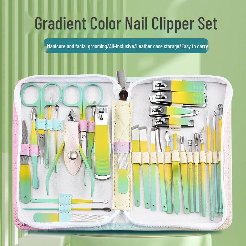 

30-Piece Manicure Set: Nail Clippers, Polish Tools & Dead Skin Removers