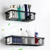 Wall Mounted Bathroom Storage Rack Black/White Kitchen Sponge Holder Cosmetics Storage Rack  Sink