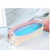 Transparente TPU Make-up Tasche Laser Bunter Federmäppchen Tragbare Aufbewahrung Für Studenten