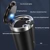 Portable Smokeless Car Ashtray with Detachable Designs & Soft LED Light Windproof Car Ashtray ABS for Travel or Home