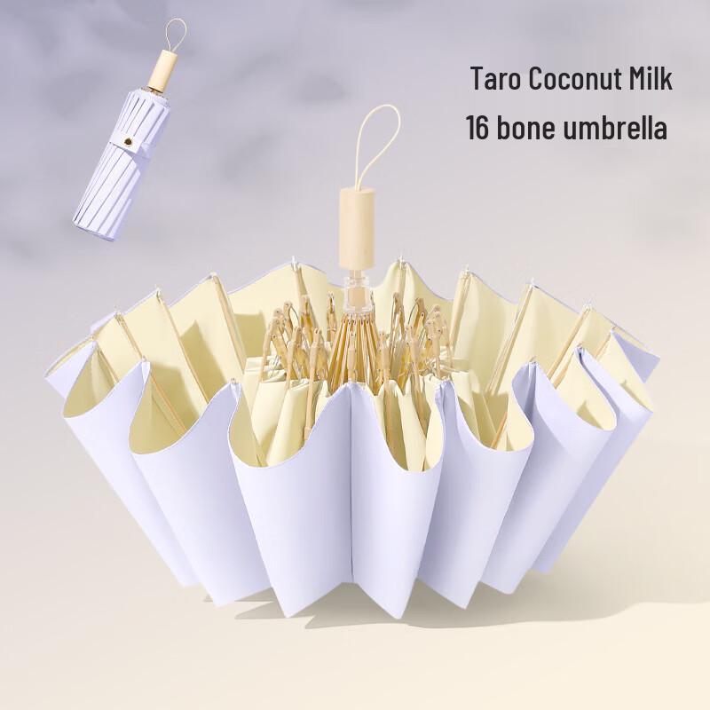 Lion Search Taro Coconut Milk Windproof UV Umbrella