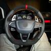 Suede Braid Black Leather Steering Wheel Cover for Seat Ibiza 6J Mii 2012-