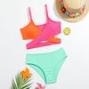 7-15Y Teen Girls  Print Swimwear Children Two Piece Swimming Suits for Girl Hot Summer Beach Swimsuit Biquini