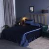 Luxury Natural Mulberry Silk Bed Sheet Set or Only A Bedsheet High-end Stain Queen Ruffles Bed Sheet and Pillowcase Bed Linens