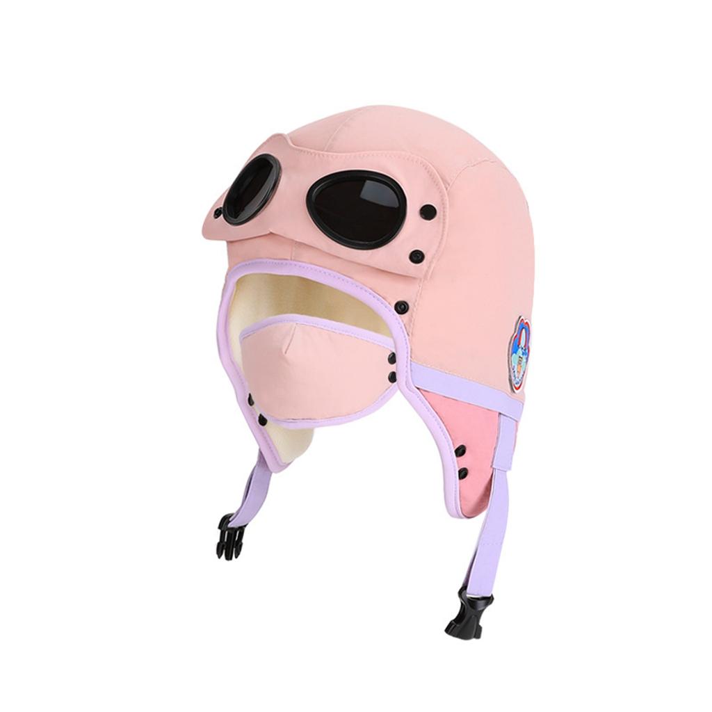 Wintermütze für Kinder, Retro Lei Feng Mütze, Mütze mit warmem Fleece, Ohr-, Motorradmütze zum Fahren