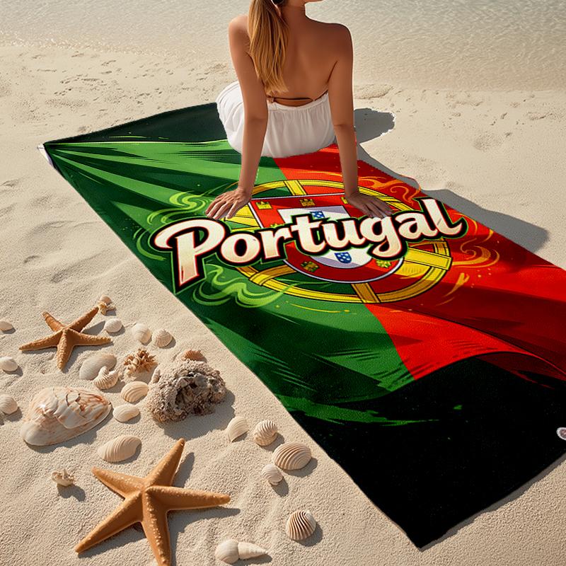 Portugal flag Fashion Beach Towel: Ideal for Summer Adventures Soft, absorbent and quick drying suitable for swimming and bathing