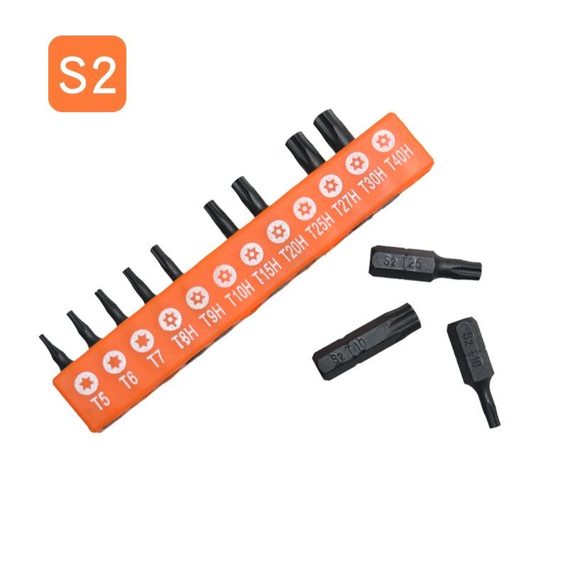 10/12/48Pcs Alloy Steel Magnetic Kit Hex Screwdriver Bit Set 25mm 1/4in Hex Shank Driver Bit For DIY Home Projects Or Work Sites