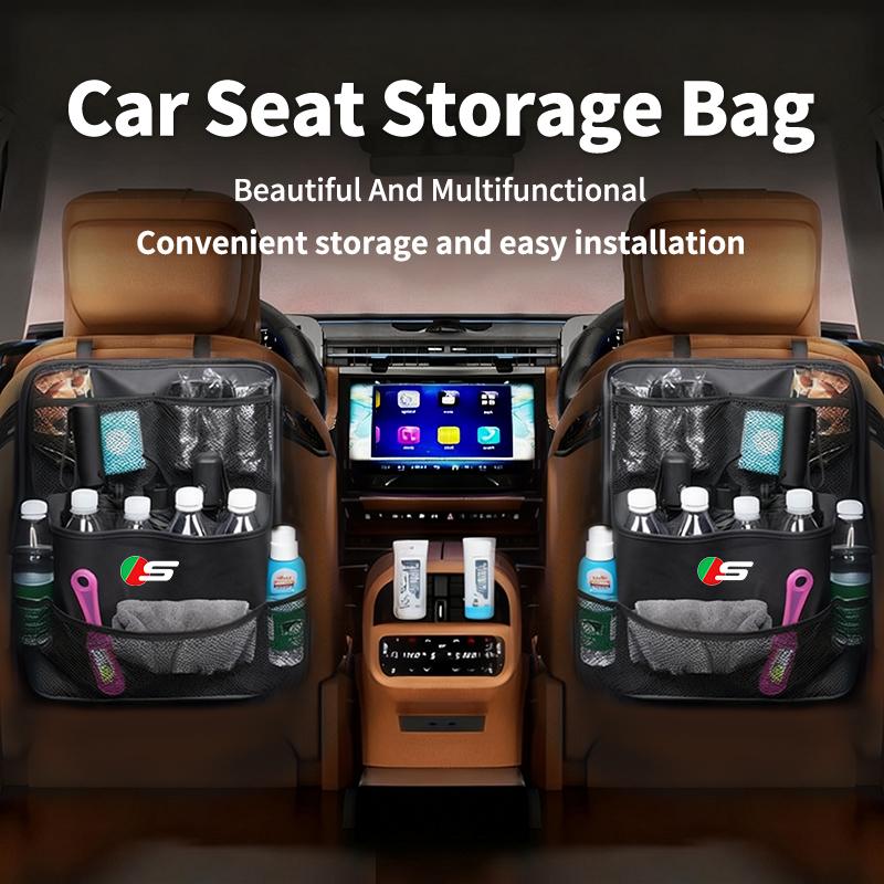 Car SeatBack Organizer Trunk Storage Bag Tools Stowing Pocket For Jaguar XF XJ XFR XKR X-Type F-Pace I-Pace S-Type F-Type SS2