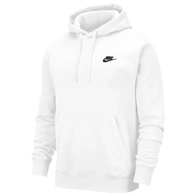 NSW Club Fleece FZ Hoodie, Mens White Sweatshirt