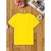 European sizes Cute Girls' Printed Short-Sleeve T-Shirt, Spring/Summer Lightweight Loose-Fit Versatile Half-Sleeve Top for Little Girls