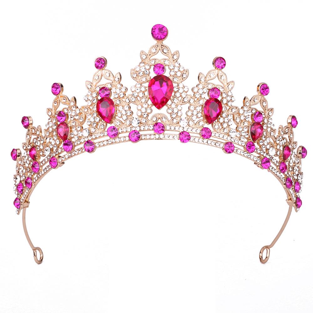 Königliche Kristall Barock Königin Krone Stirnband für Braut oder Geburtstag