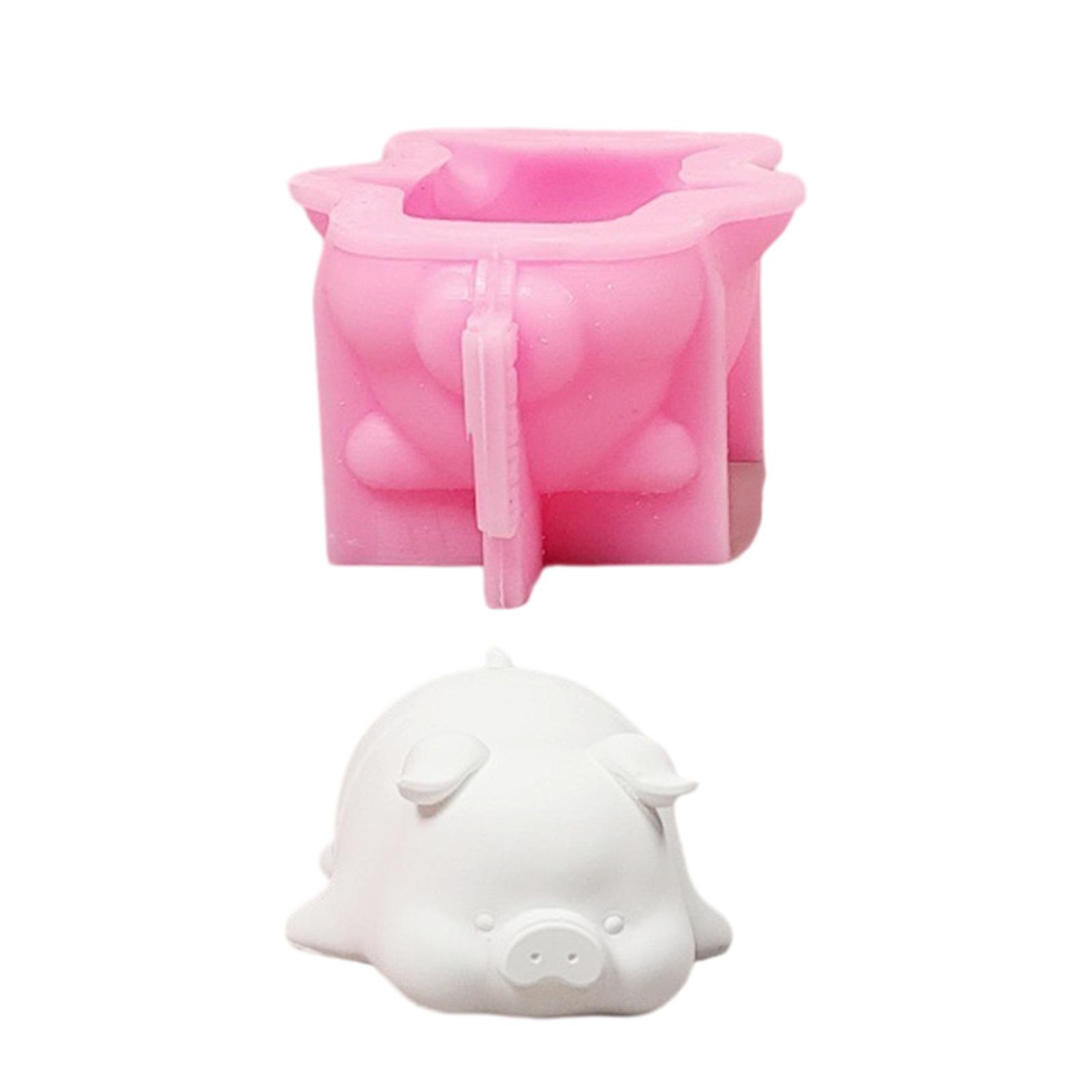 

Силиконовые формы для свечей в виде статуэтки свиньи для эпоксидной смолы, украшение для дома, силиконовые формы для фигурок животных, формы для изготовления мыла