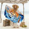 Soccer Fun Bluey Personalized Name Beach Towel Super Soft & Absorbent Ideal for Travel Outdoor Swim Pool Yoga Surf Camping Hiking Gym Gift Holiday