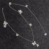 Elegant Butterfly Fringe Pendant Waist Belt Adjustable Metal Chain For Women Fashion Accessory