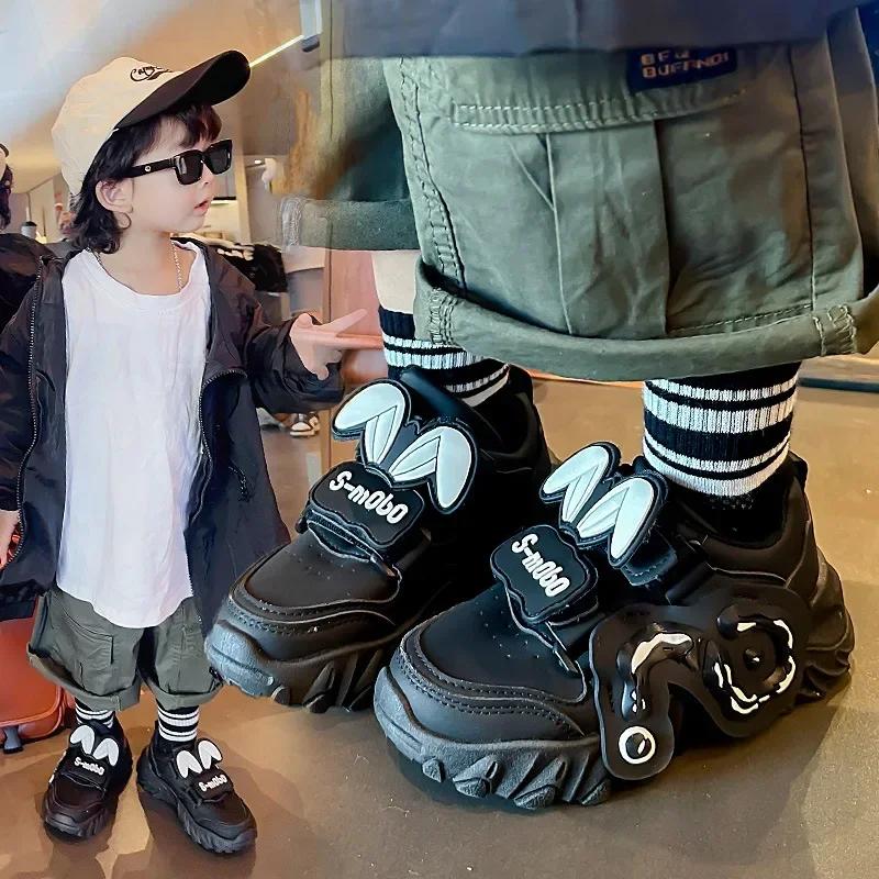 Tenis Baby Girl Shoe Rabbit Ear Casual Sneaker Boy Kid Shoe for Girl Trend Soft Sole Personality Women Sneakers Brand Sport Shoe