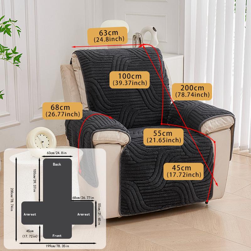 

Подушка для дивана Chivas, встроенная массажная подушка, нескользящая, электрическое кресло-реклайнер, чехол для дивана первого класса 55*200cm