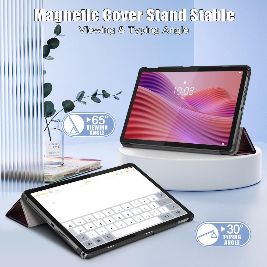 Case For Lenovo Tab 10.1 2025 TB-311FU TB-311XU Tri-Folding Magnet Tablet For Tab K10 2nd 10.1 inch with Auto Wake Sleep