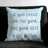 Encouraging Text Ins Cushion Cover Pillowcase Ultra Soft Skin Friendly Fabric Cloud Like Comfort & Concealed Zipper